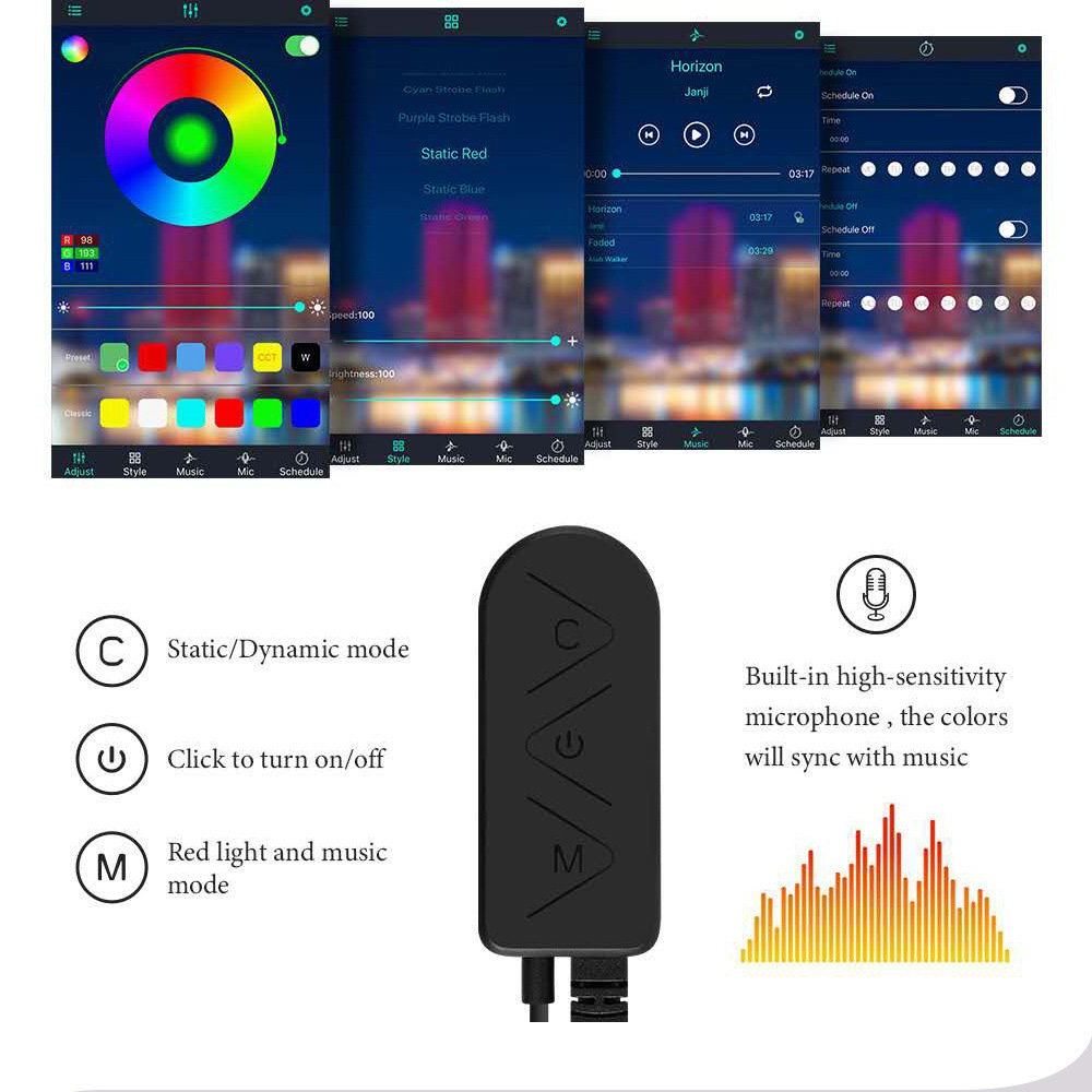 Car USB Atmosphere Light Modification Center Control Instrument Panel - 图片 4