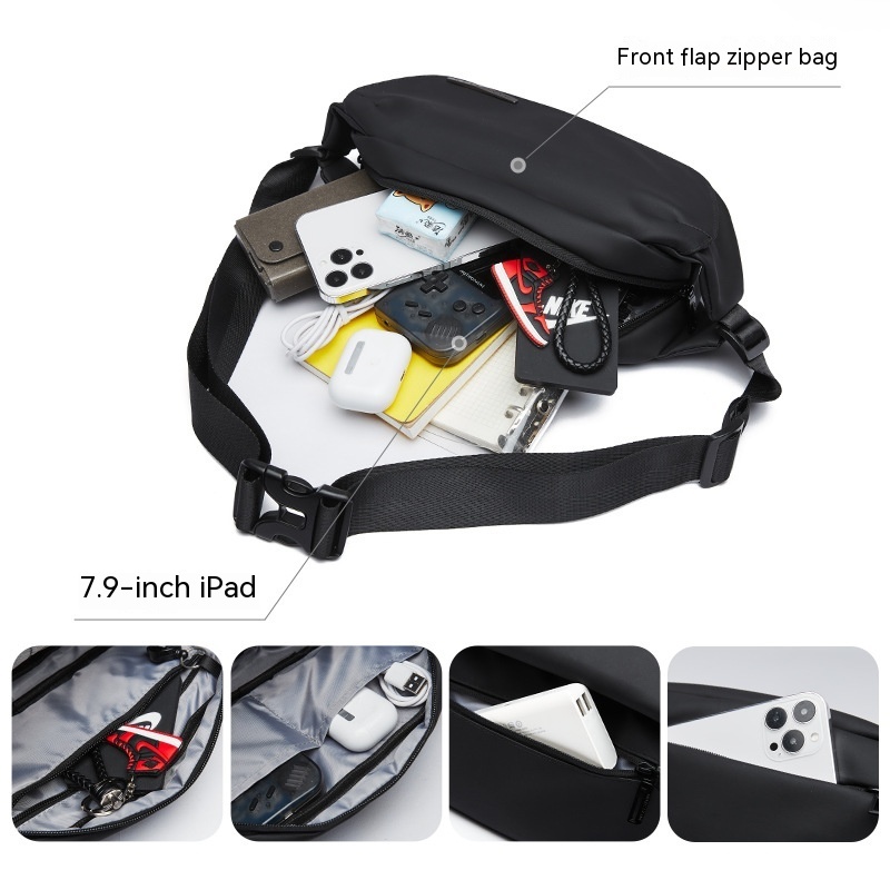 Men's Messenger Bag Functional One-shoulder Riding - 图片 2