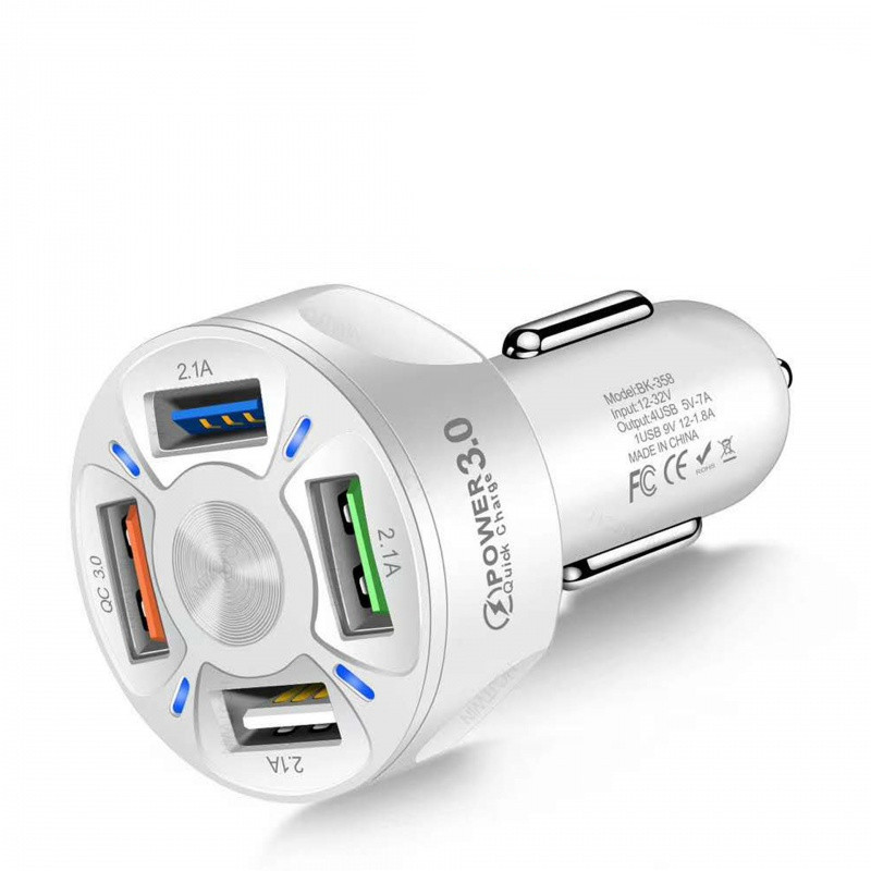 Fast Charge Car Charger One For Four Car Mobile Phone Charger Car Charger - 图片 5