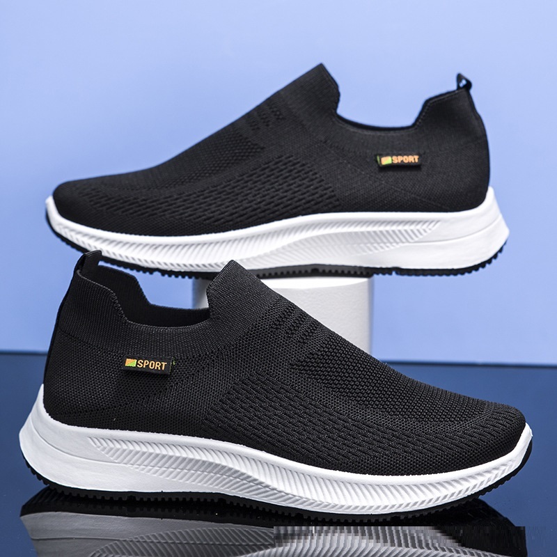 Spring Sports Leisure Cloth Shoes Flying Woven Thin Mesh Shoes - 图片 2