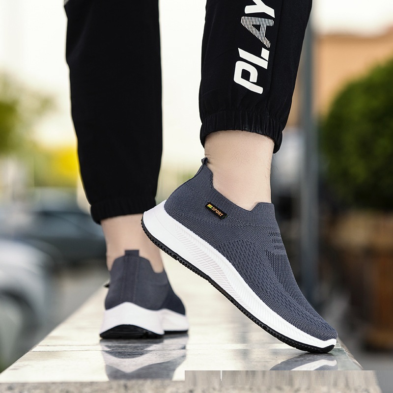 Spring Sports Leisure Cloth Shoes Flying Woven Thin Mesh Shoes - 图片 5