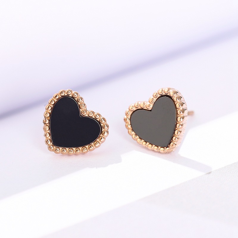 Titanium Steel Ear Studs Women's Simple Tassel - 图片 9