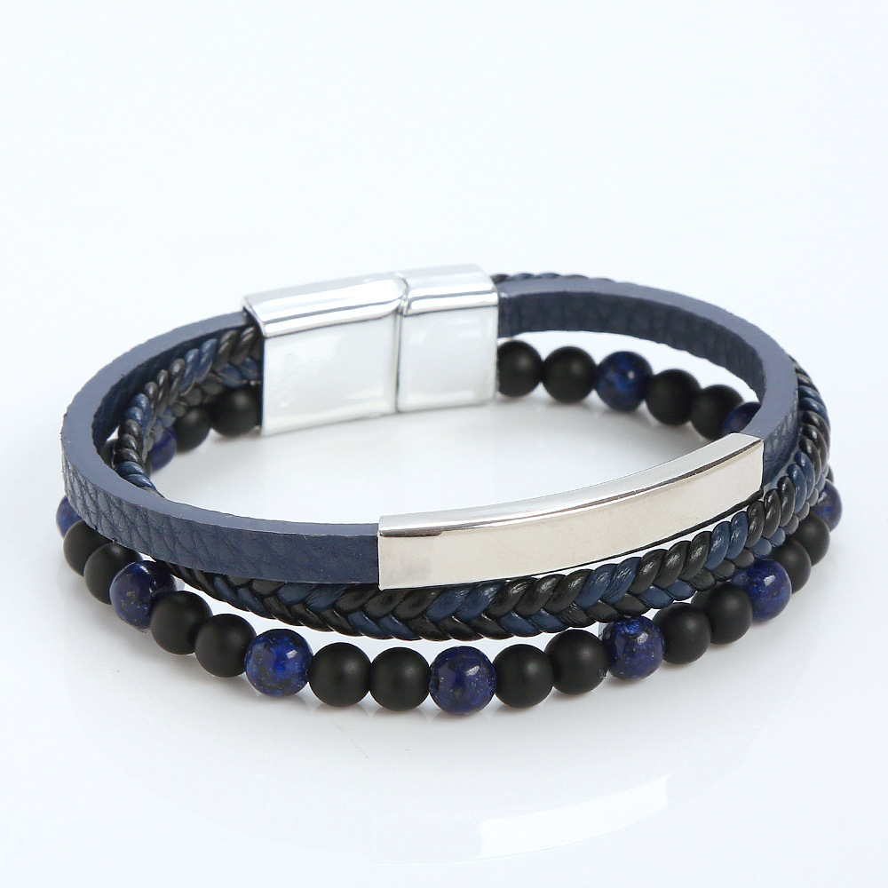 Men's Stainless Steel Bracelet Magnetic Buckle - 图片 7