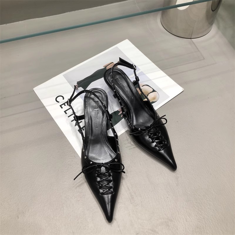 Women's Temperament Bandage Bow Toe Sandals - 图片 4