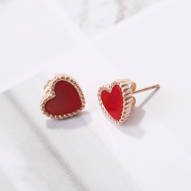 Titanium Steel Ear Studs Women's Simple Tassel - 图片 10