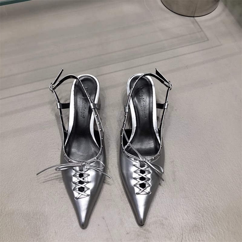 Women's Temperament Bandage Bow Toe Sandals - 图片 3