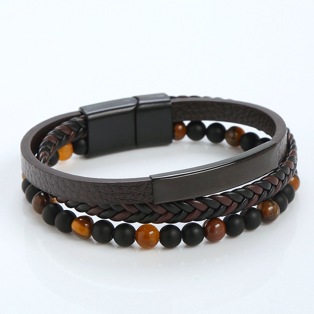 Men's Stainless Steel Bracelet Magnetic Buckle - 图片 9