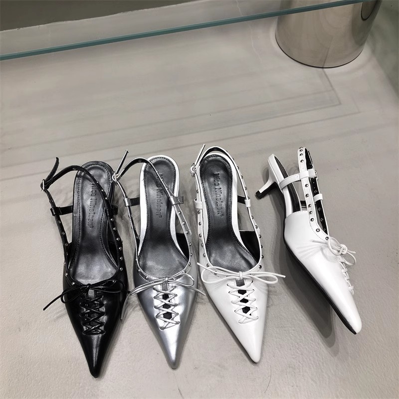 Women's Temperament Bandage Bow Toe Sandals - 图片 2