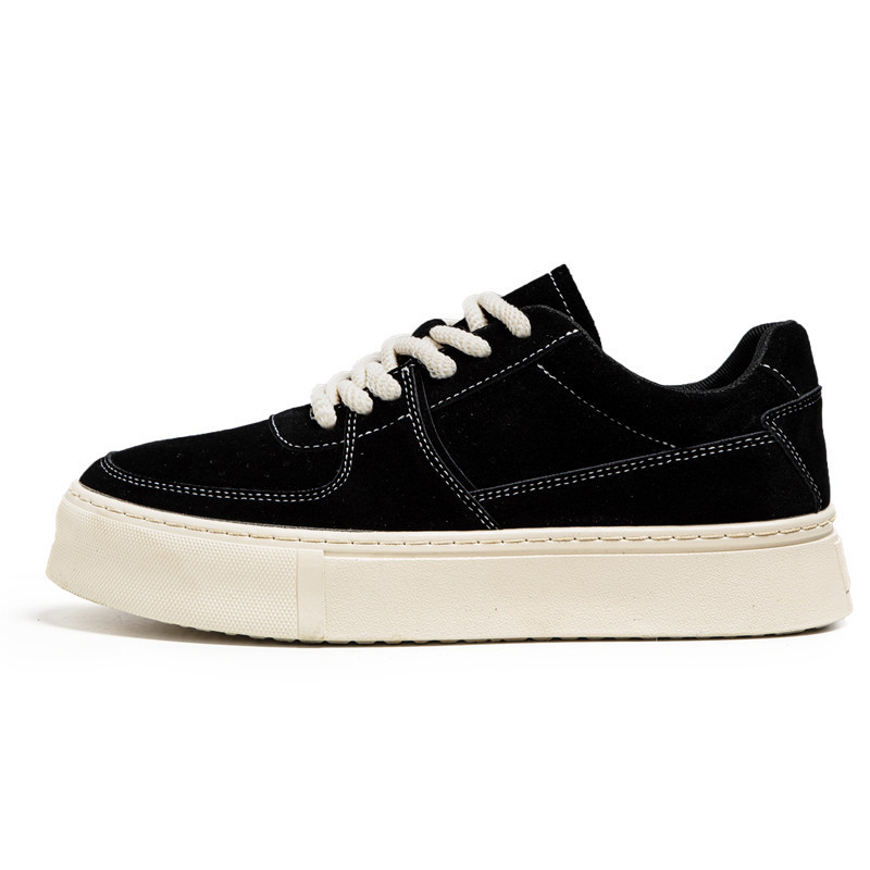Harajuku Style For Students Sports Casual Lace-up Suede Shoes - 图片 7