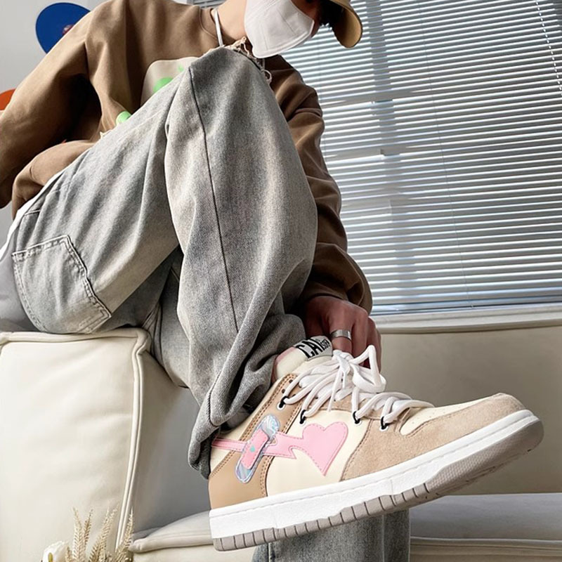 Band-Aid Niche Fashion Couple Shoes All-match Sports Skateboard Shoes - 图片 8