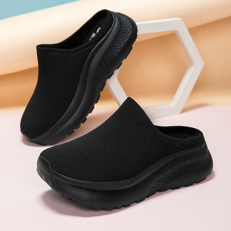 Large Double-layer Flyknit Breathable Casual Shoes With Thickened Non-slip Sole - 图片 8