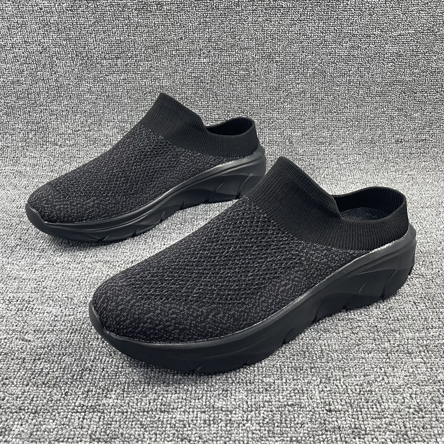 Large Double-layer Flyknit Breathable Casual Shoes With Thickened Non-slip Sole - 图片 4